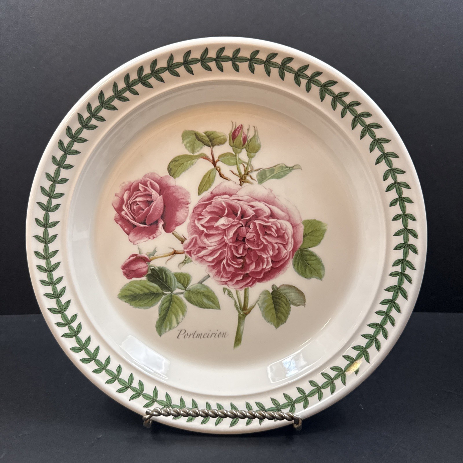 PORTMEIRION BOTANIC ROSES PORTMEIRION ROSES 8.5" SALAD PLATE