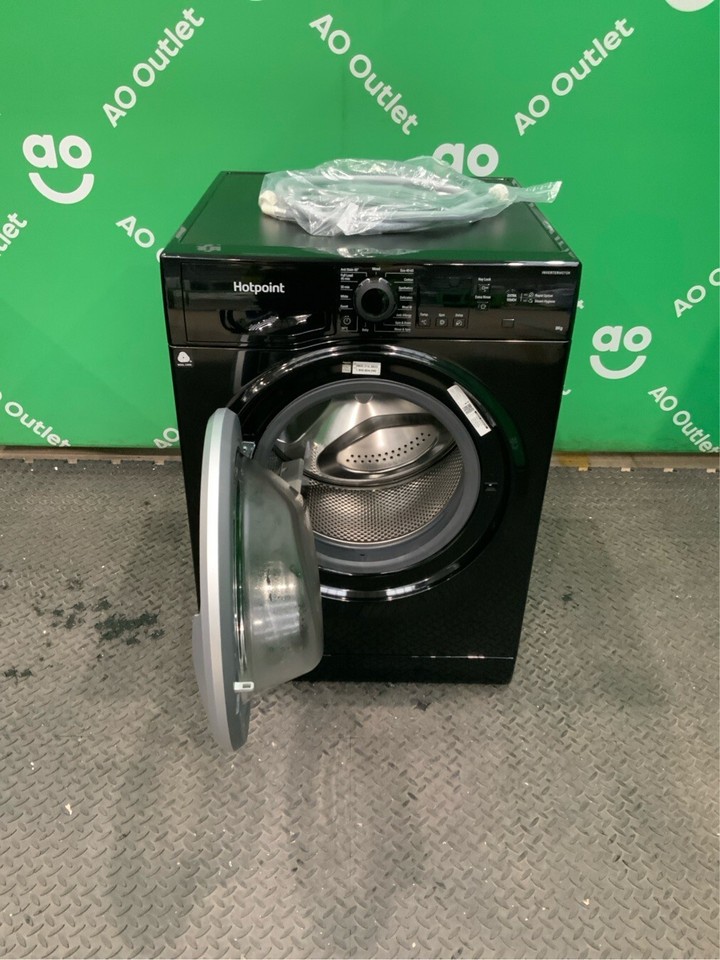 Hotpoint Washing Machine 8kg 1400 rpm Black A Rated NSWM 846 BS UK