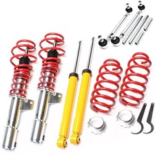 TA TECHNIX Coilover VW Golf 5 Piattaforma, 50+55mm + Aste di Accoppiamento