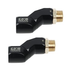 Lokocar 34npt Multi Plane 360 Rotating Fuel Pump Tank Hose Swivel Fitting 2pcs
