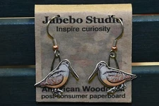 Jabebo Earrings American Woodcock / Timberdoodle