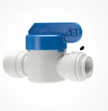 John Guest  Push Fit Ball Valve 1/4" By  X1/4" ( Fits 1/4” tubing). NEW!