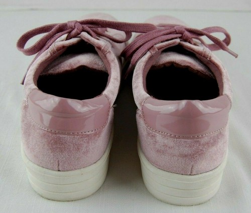 Sophie17 Bali Gr. 9 Schnürschuhe Sneaker Schuhe hellpflaume Samt stylisch süß - Bild 3 von 8