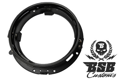 Montagering  7'' Scheinwerfer LED Harley Davidson Street Glide Einbauring Schwarz