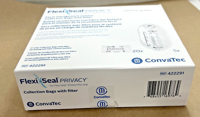 Convatec Flexi-Seal Privacy 422291 Fecal Management System 5/BX. Exp 06/2028