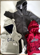 3 Piece Baby Gap Set 0-3months 2 Baby Gap Logo Hoodies 1 Baby Logo One-Piece