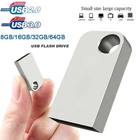 Mini Metal Thumb Flash Drive USB 3.0/2.0 U Disk Memory Stick Pen drive 64GB 32GB