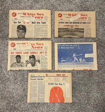 5 White Sox 1970's Team Newspaper's