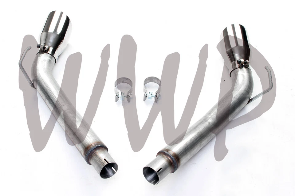 Tubo silenciador de escape doble eje trasero de acero inoxidable de 3" 10-15 Chevy Camaro 3,6 L Foto 3 de 3