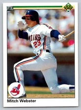 1990 Upper Deck #730 Mitch Webster Cleveland Indians