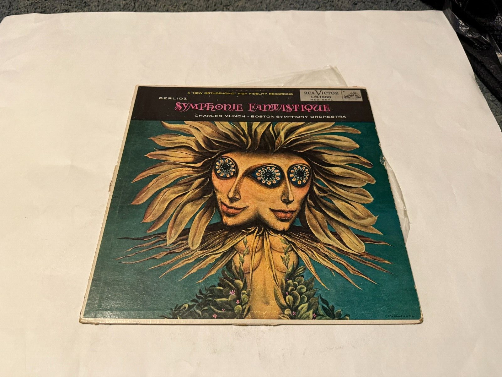 Erato Hector Berlioz Symphonie Fantastique Vinyl LP Boston Symphony Orchestra