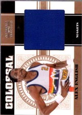 Alex English Card 2010-11 Playoff National Treasures Colossal Materials #4