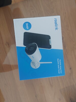 Reolink Kabellose Überwachungskamera Aussen WLAN Akku Cam Argus Eco + Solarpanel