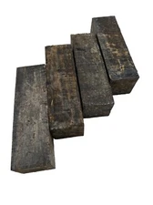 4 Pcs Gaboon Ebony Turning Blanks 2x2x6 Spindle Wood Block - Free US Shipping