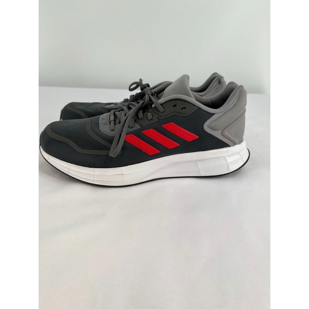 SAOLA Scarpe da corsa Adidas Duramo 10 da uomo grigie taglia 11 5 rosse scarpe da papà atletiche