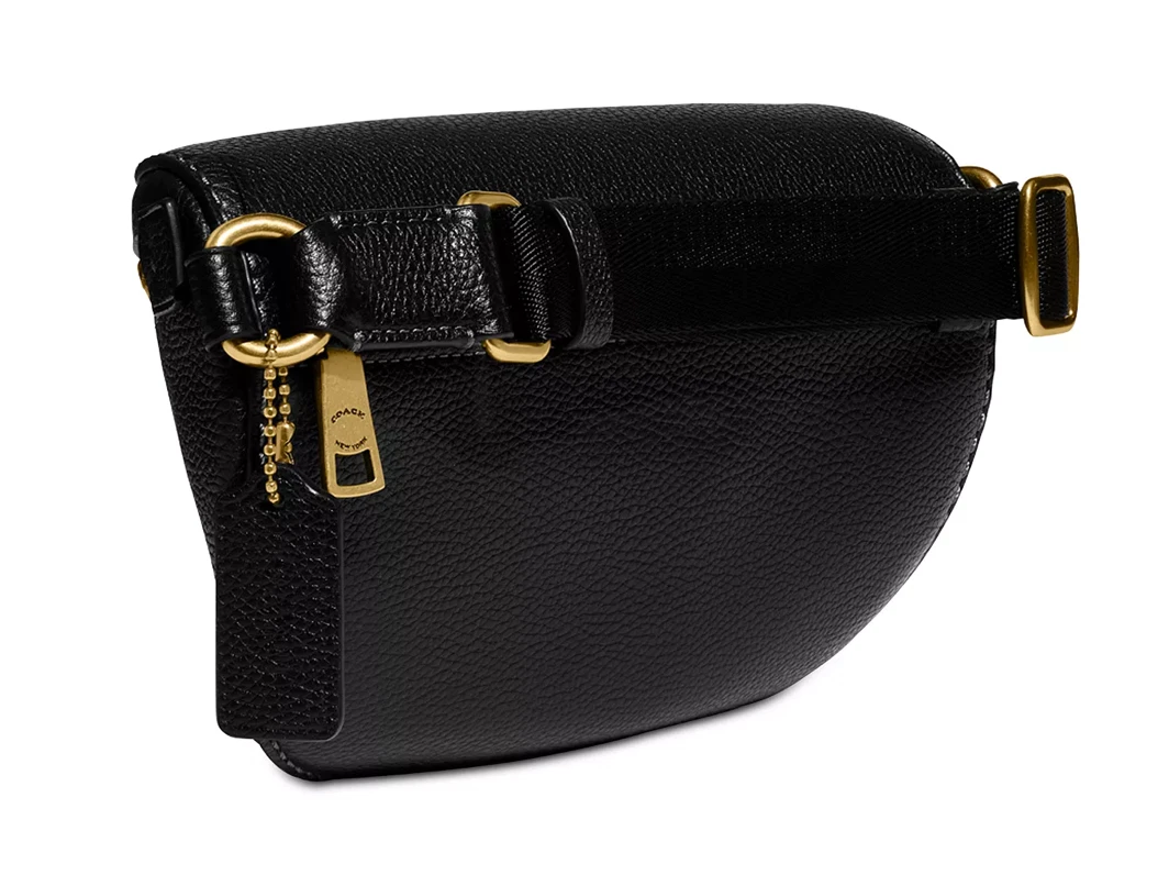 Coach polished online pebble belt bag