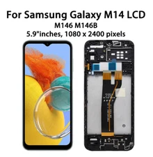 For Samsung Galaxy M14 5G SM-M146B/DSN LCD Display Touch Screen Digitizer Frame