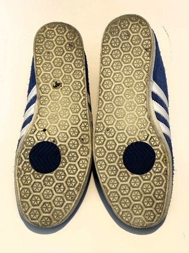 adidas Originals -BLUE & WHITE GAZELLE VINTAGE TRAINERS UK5.5 Boxed FU9656 - Picture 7 of 8