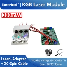 300mW RGB Red Green Blue Combined Mixed White Laser Module Mini Stage Lighting