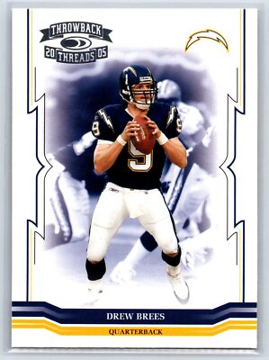 2005 Donruss Throwback Threads #122 Drew Brees  San Diego Chargers