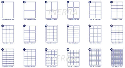 blank a4 label sheets