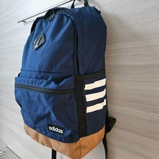 Adidas Classic 3S Backpack Navy Mesa Front Zip Side Mesh Pockets Bag 2018