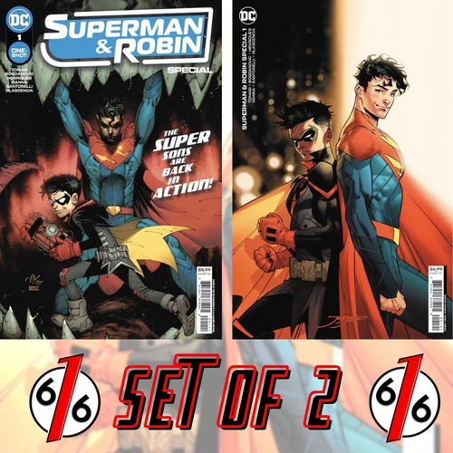 🚨🔥 SUPERMAN & ROBIN SPECIAL #1 SET Bogdanovic Main Cover & Jimenez Varaint
