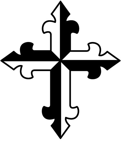 Dominican Cross sticker VINYL DECAL - Picture 1 of 11