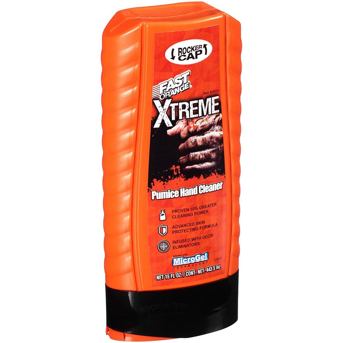 Permatex 25616 Fast Orange Xtreme Hand Cleaner with Rocker Cap, 15