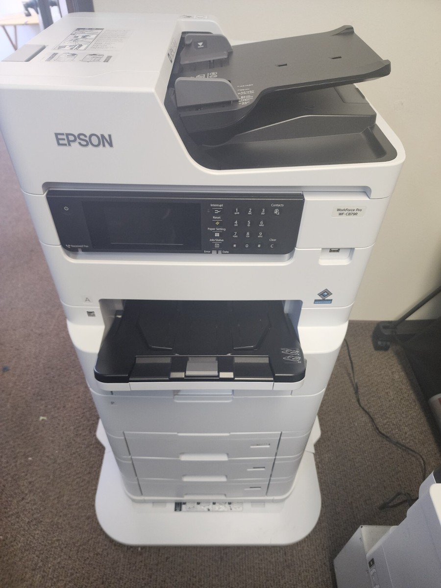 BRAND NEW EPSON WF-C879R COLOR COPIER PRINTER SCANNER 3 TRAYS UP