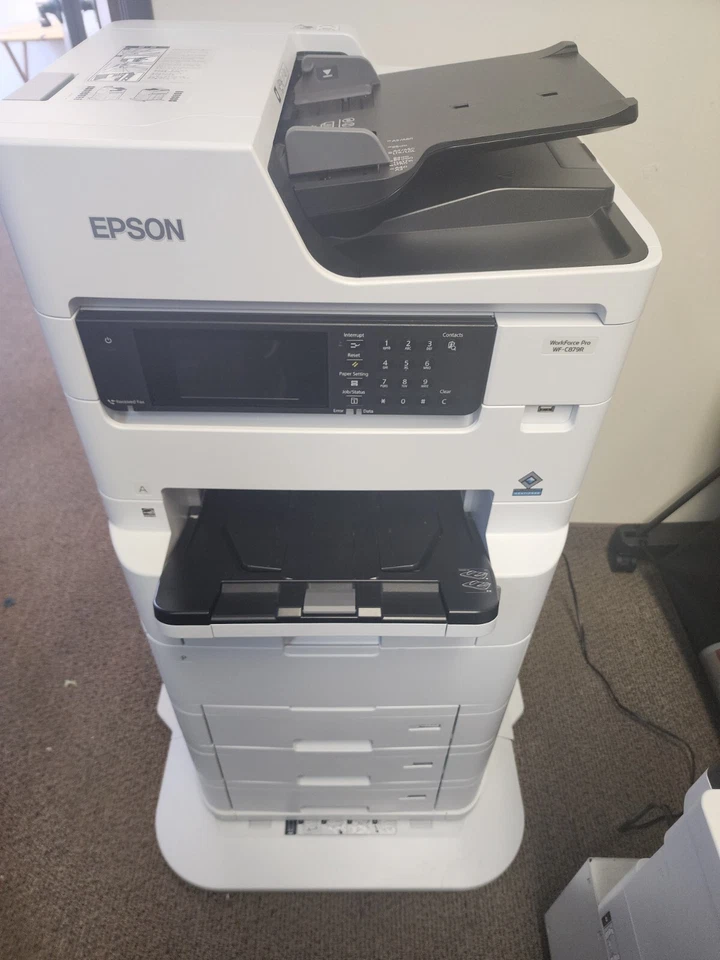 NOVO EM FOLHA EPSON WF-C879R IMPRESSORA COPIADORA COLORIDA SCANNER 3 BANDEJAS PARA CIMA IMPRESSÃO 13/18 - Imagem 2 de 3