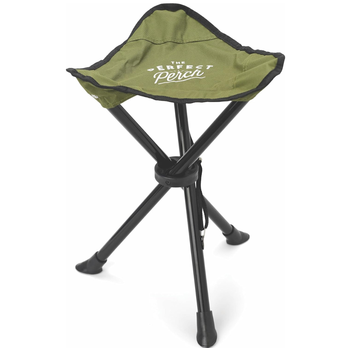 Gentlemen's Hardware Forest Green Tripod Camp Stool with Case Gift Idea for Dad