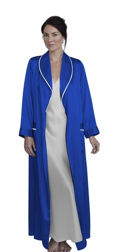 Womens Silk Satin Robe ( with Belt ) USA Seller FAST SHIPPING 5 Day Ship - Picture 8 of 12