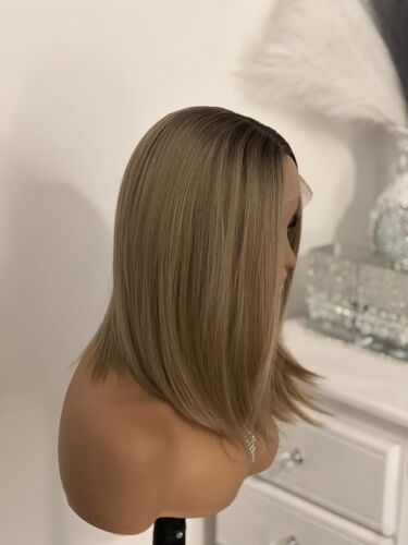 Pelucas Reino Unido encaje frente cabello sintético para mujeres y hombres renovado unidad corta 12 - Imagen 15 de 18