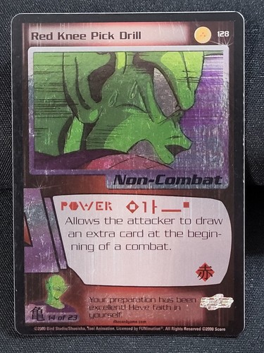 3 Dragon Ball Z Foil Red Reverse Punch Knee Pick Drill Blue Ground Holding Score - Picture 17 of 20