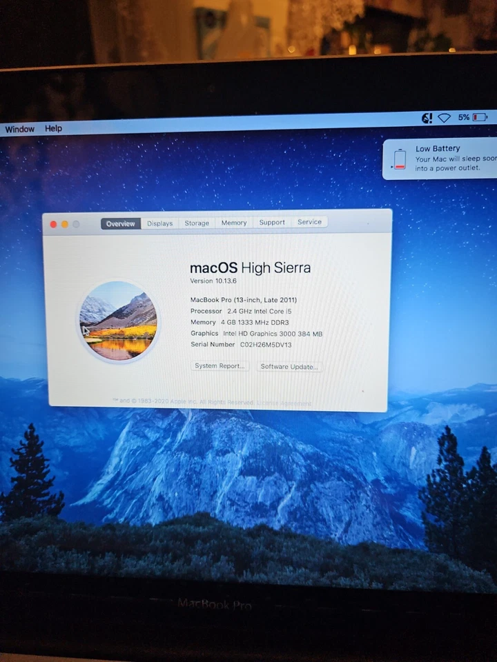 Apple MacBook Pro MD313B/A 13.3in. i5 2.4GHz 4GB 500GB - Silver - with box, photo 4 of 4