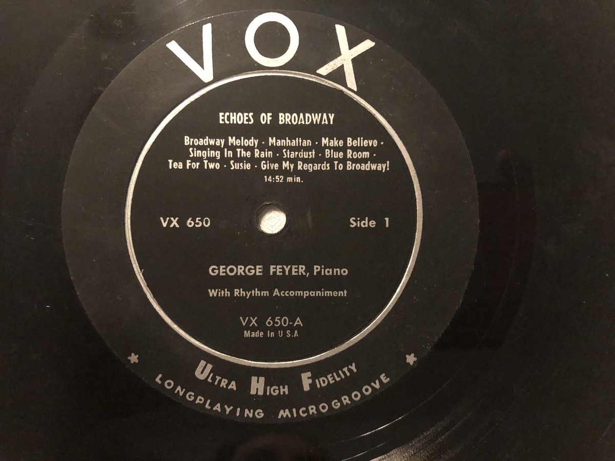 1954 George Feyer - Echoes Of Broadway - VX650 - 10