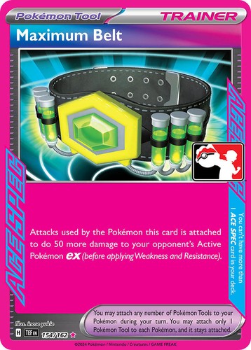 Maximum Belt 2024 Temporal Forces TEF #154/162 ACE SPEC Pokemon