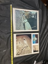 Vintage NASA Apollo 12 Apollo 15 Prints In Frames