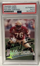 WALTER JONES PSA 1997 Fleer Ultra 186 Autographed Signed Auto Rookie RC Seahawks