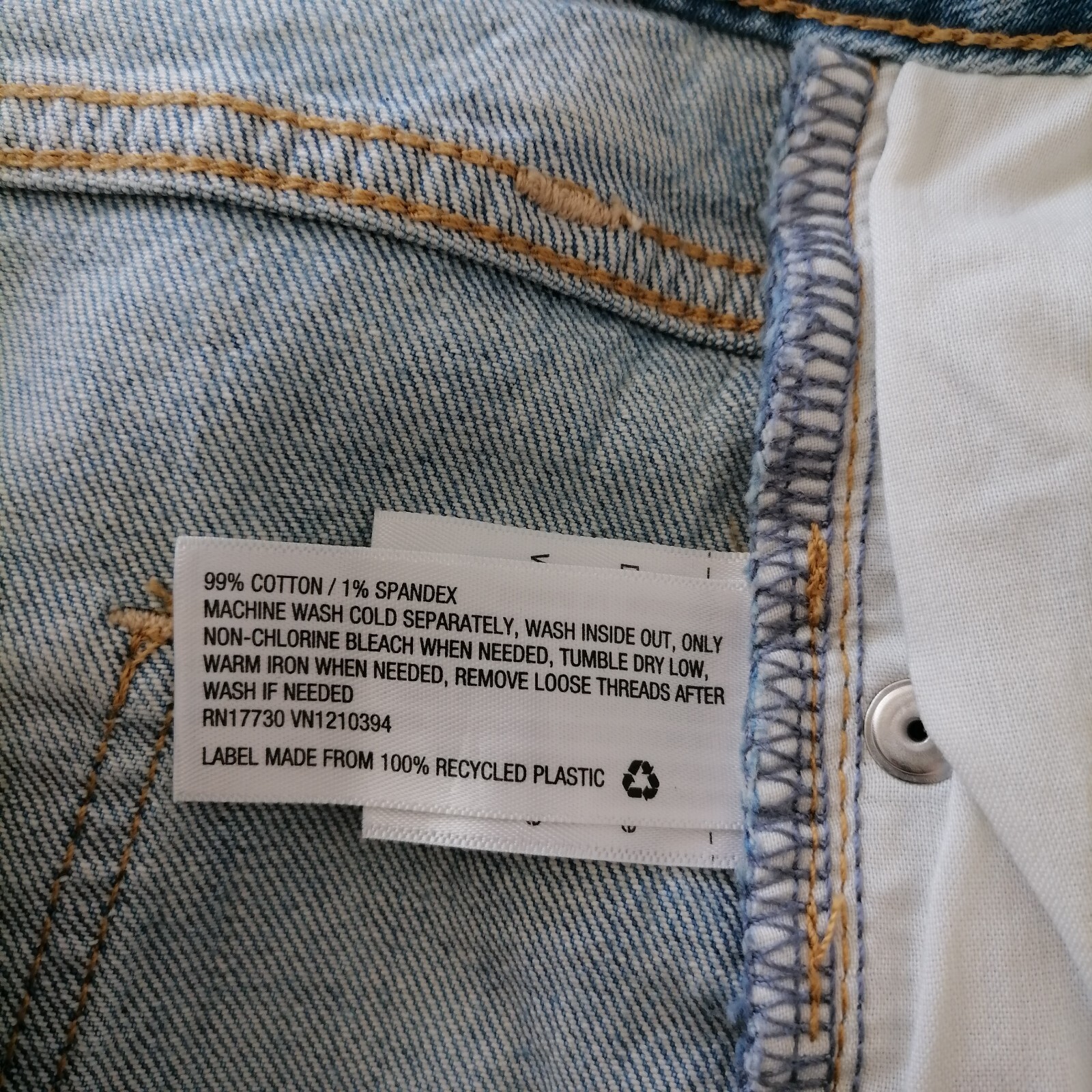 Universal Thread Womens Blue Button Fly Vintage M… - image 6