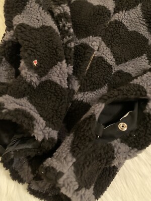 HUMAN MADE Reversible Fleece Jacket Full Zip Heart Print HUMAN MADE Reversible Fleece Jacket Full Zip Heart Print