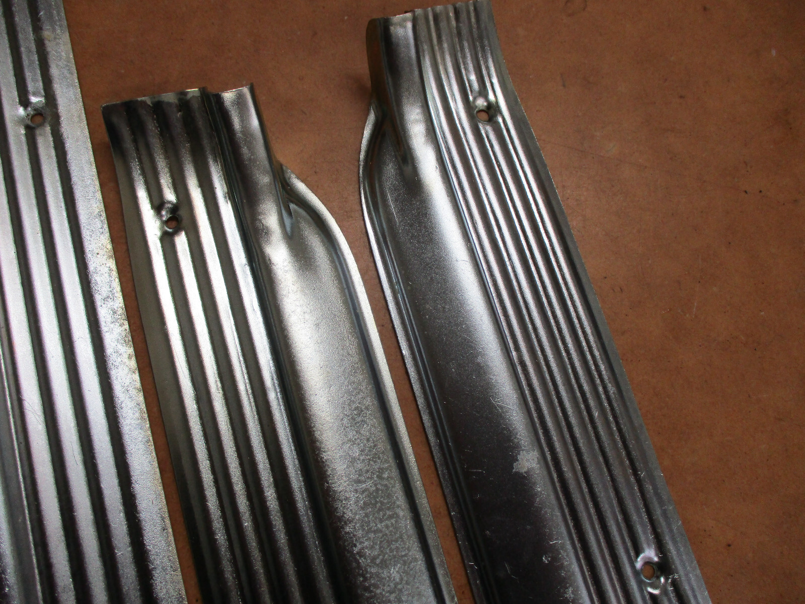 HOLDEN HD HR ZINC FRONT SCUFF PLATES CARPET DOOR SILL COVERS PLATES