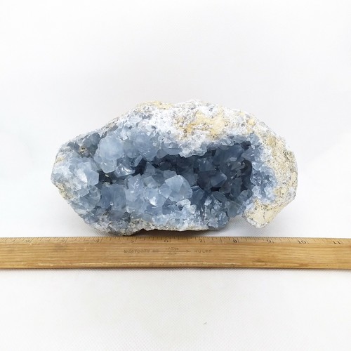 Celestite, 4,75 Pfund, Kristall, Cluster, Probe, Display, mineralisch, blau, #R-3785 - Bild 11 von 11