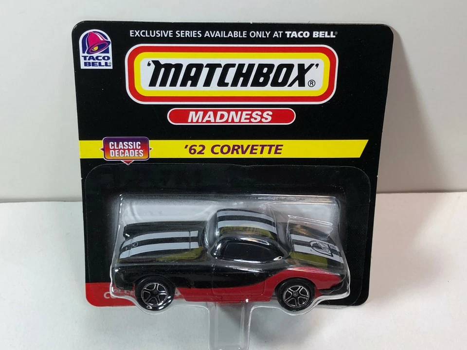 MATCHBOX MADNESS TACO BELL ПОЛНЫЙ НАБОР ИЗ 4 РЕКЛАМНЫХ АКЦИЙ США НА БЛИСТЕРНОЙ КАРТОЧКЕ 1998 - Изображение 4 из 4