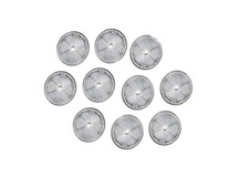 10 x White Round 61mm Reflectors for Driveway Gate Fence Posts & Trailers