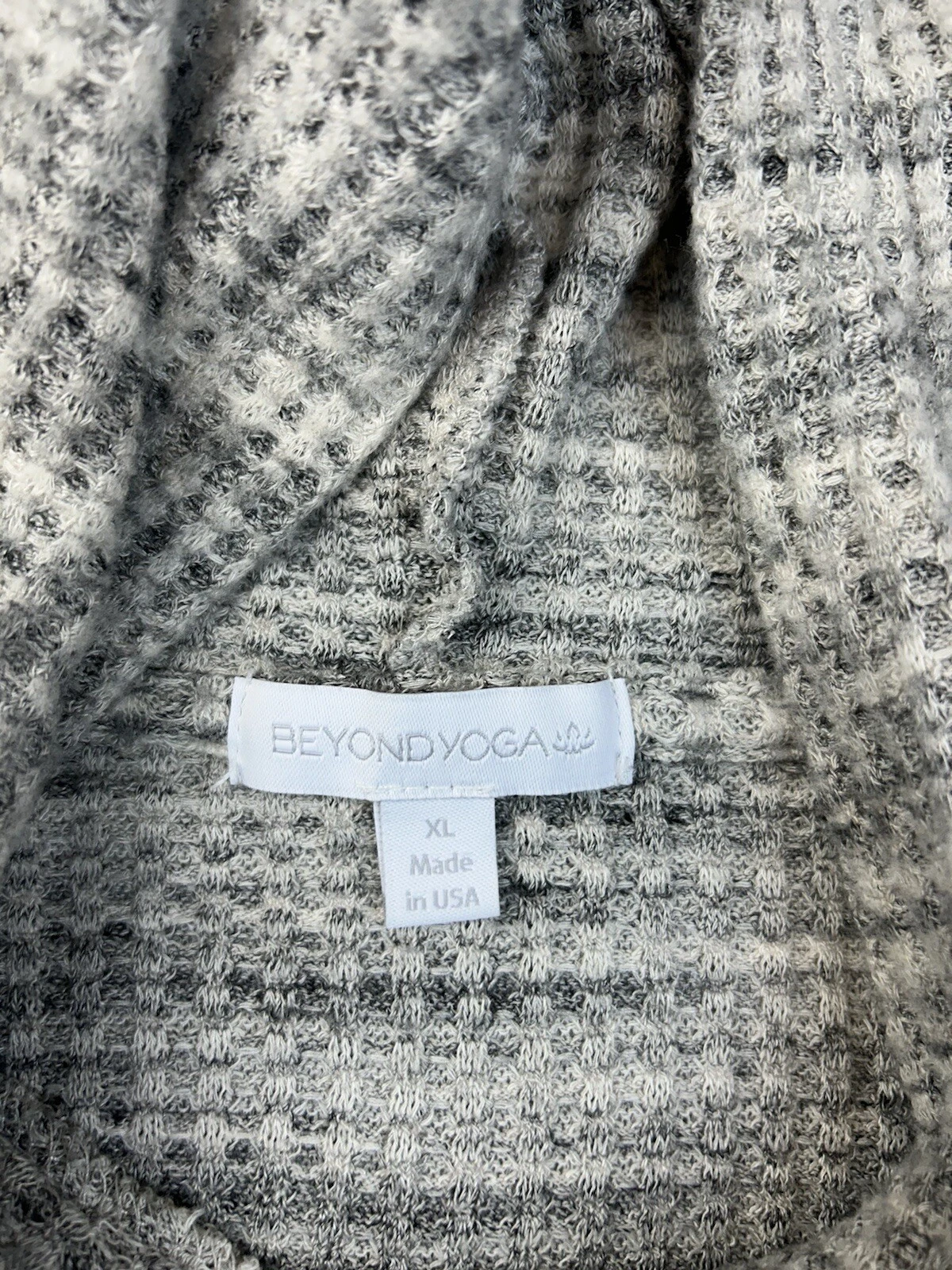 beyond-yoga living easy waffle knit pullover sweater hoodie