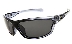 Mens Wrap Around Polarized Sunglasses UV400 Outdoor Sports Crystal Black NT01