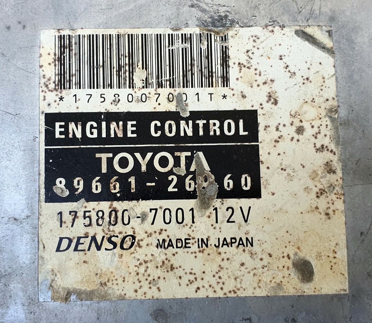 TOYOTA HIACE 2005-2006 2.5L Turbo Diesel 89661-26B60 2KD-FTV Ecu