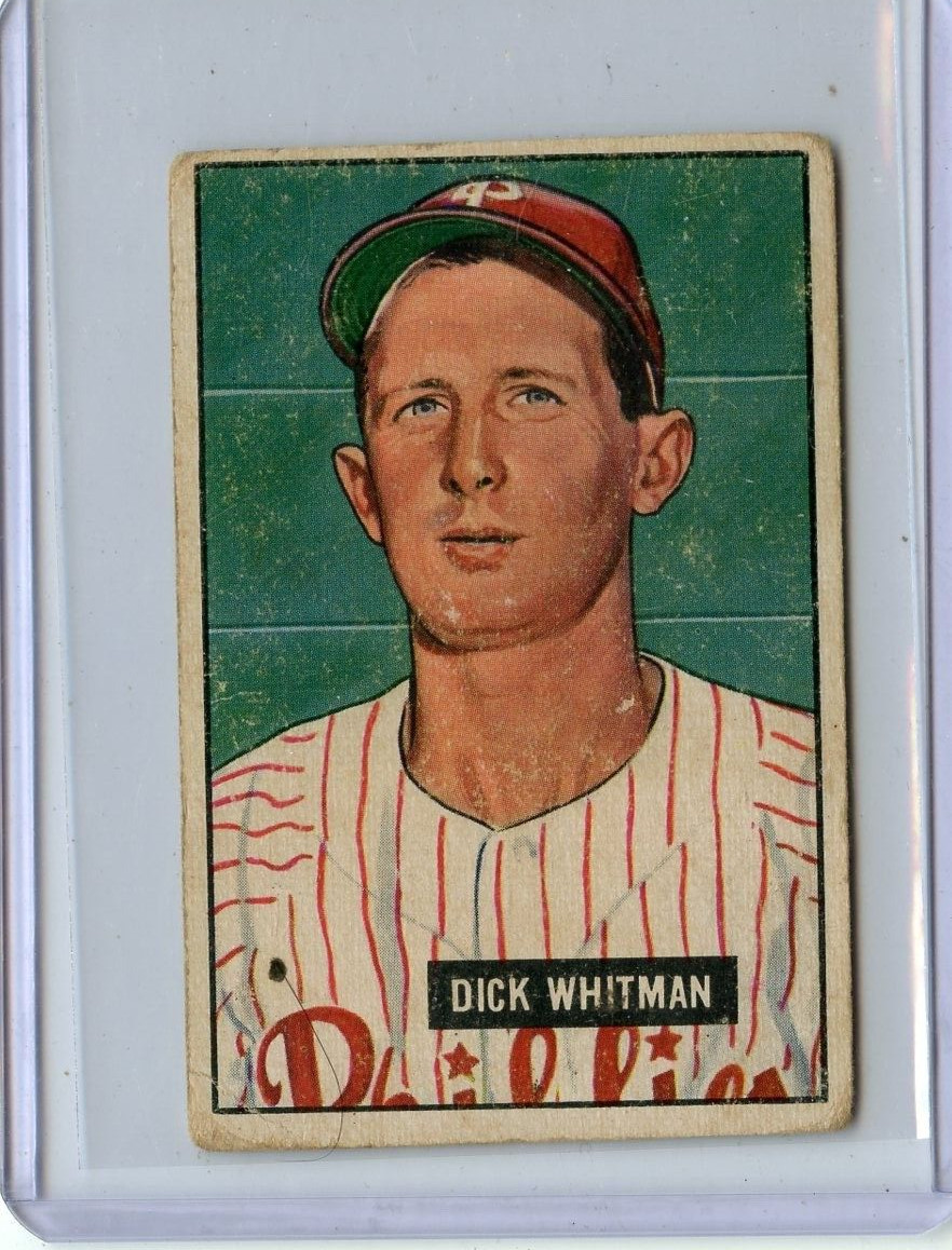 1951 Bowman Dick Whitman Philadelphia Phillies #221 ⭐️💥🎯 GVG